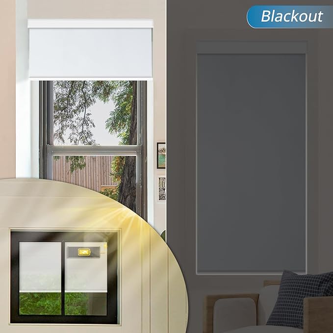DENFOON Motorized Blinds with Remote Control, Custom Blackout Smart Blinds - Image 3