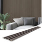 Art3d 8-Pack 96 x 6in. WPC Acoustic Slat Wall Panel by Art3d