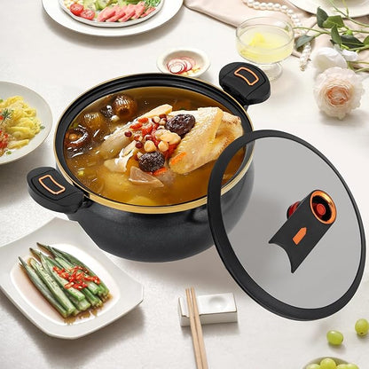Micro Pressure Cooker, 8L Multi-Function Non-Stick Stock Pot Even Heating - Image 4