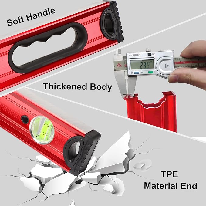 24 inch Digital Magnetic Level, Digital Smart Torpedo Level Tool - Image 4
