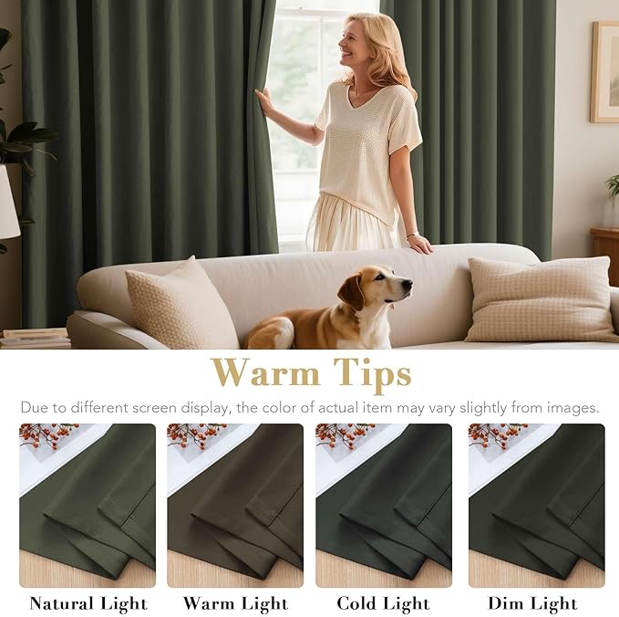 H.VERSAILTEX Blackout Curtains for Bedroom Thermal Insulated Room Darkening - Image 5