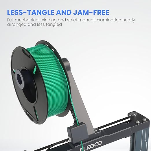 ELEGOO 250g PLA 3D Printer Filament Bundle 1.75mm, 8 Colors Dimensional - Image 5