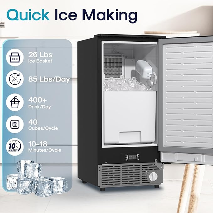 ICEPURE 15" Under Counter Ice Maker - Image 2