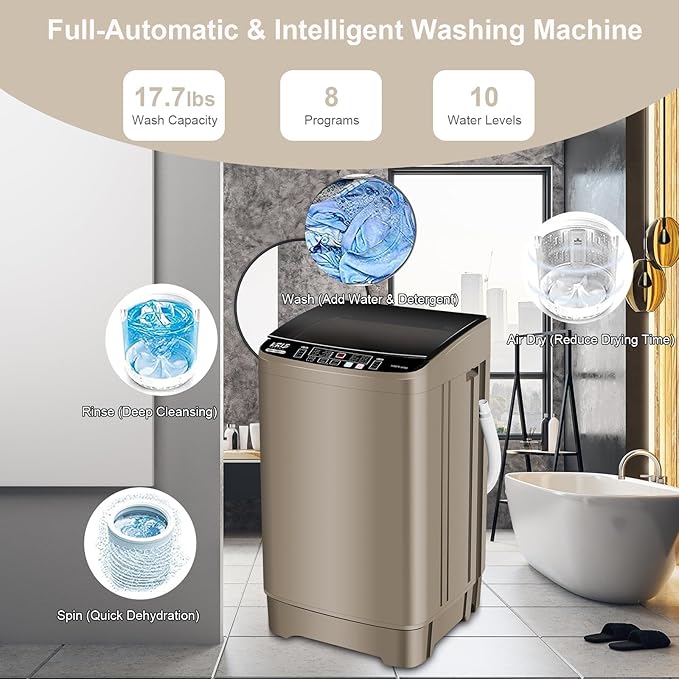 17.7 lbs Full Automatic Washing Machine - Image 3