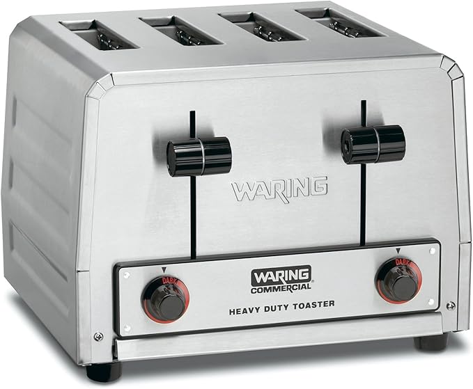 Waring Commercial WCT805 Heavy Duty Stainless Steel Standard Toaster by WaringCommercialProducts
