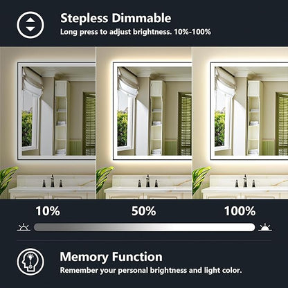 YEELAIT 72x36 Inch LED Bathroom Mirror - Image 4