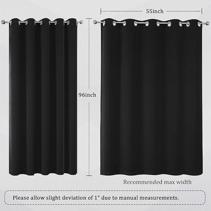 DUALIFE Blackout Room Divider Curtains - Image 6