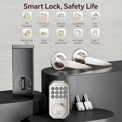 VCHOO Keyless Entry Door Lock Set Smart Locks - Image 2