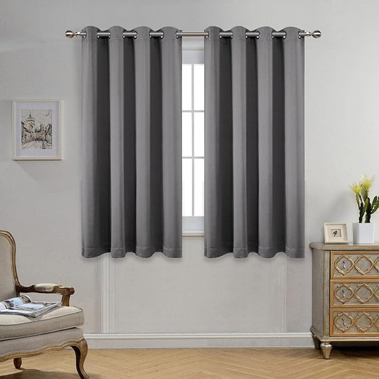 MIUCO 1 Pair Thermal Insulated Grommet 52-Inch-by-63-Inch Blackout Window by MIUCO