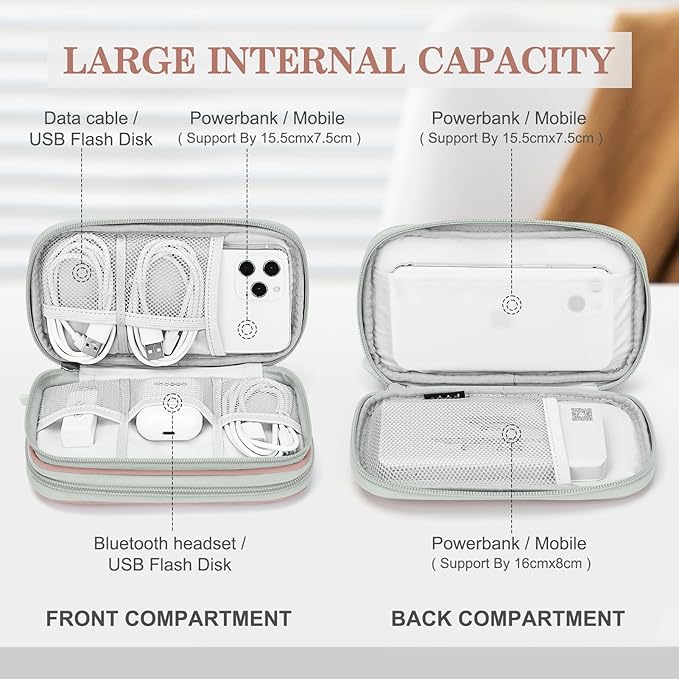 FYY Electronic Organizer, Travel Cable Organizer Bag Pouch Electronic - Image 3