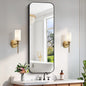 FORBATH Bathroom Mirror 20" x 55", Rectangle Black Bathroom Mirror by FORBATH