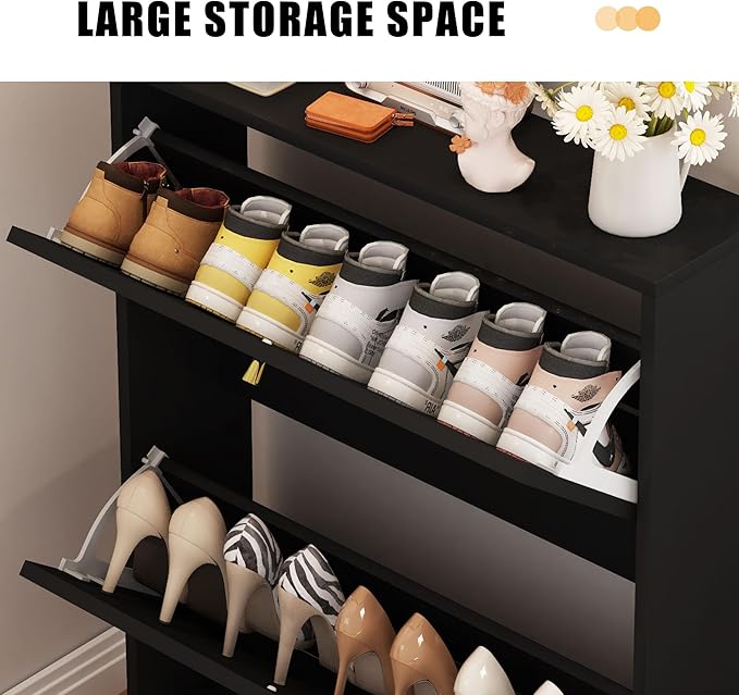 AVZEAR Narrow Shoe Cabinet - Image 5