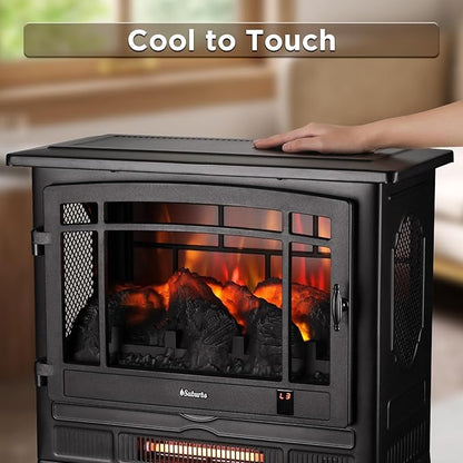 TURBRO Suburbs 25" WiFi Electric Fireplace Infrared Heater - Image 5
