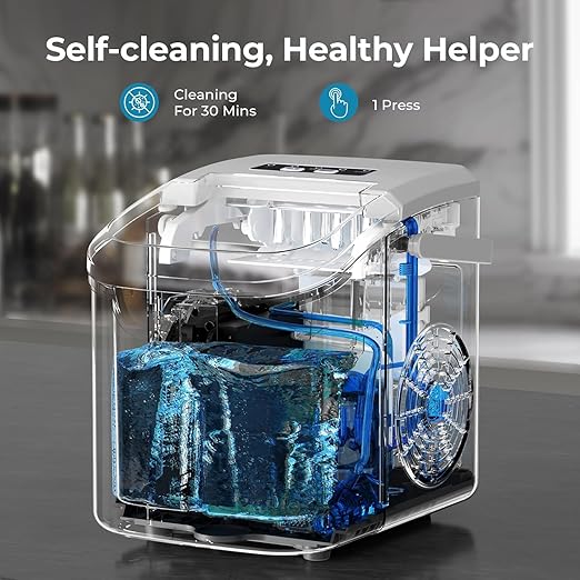 Antarctic Star Countertop Ice Maker, 9 Cubes in 6 Mins, Portable Ice Machine - Image 6