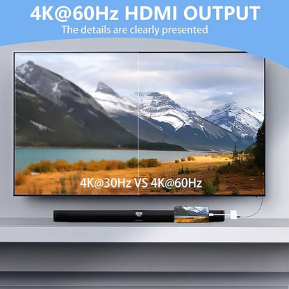 Kinhaly USB C to HDMI for TV, 4K@60Hz Type C to HDMI Adapter - Image 4