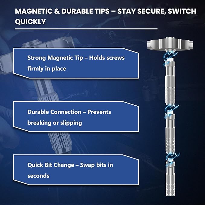 40-in-1 Magnetic Ratchet Screwdriver Set - Image 6