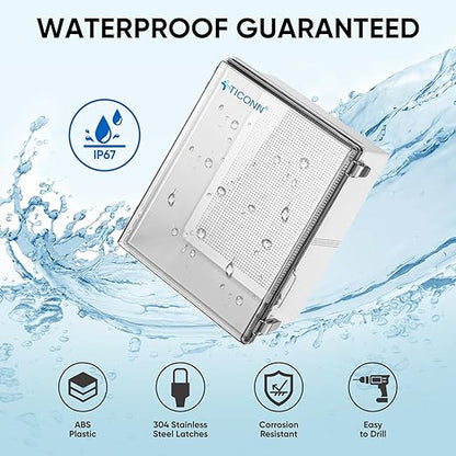 TICONN Waterproof Electrical Junction Box IP67 ABS Plastic Enclosure - Image 2