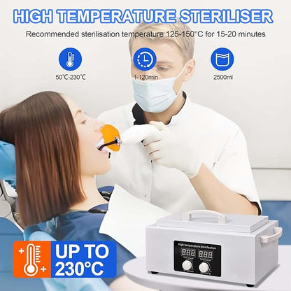 High Temperature Steriliser Autoclave Machine 110V 300W Nail Tool Steriliser - Image 3