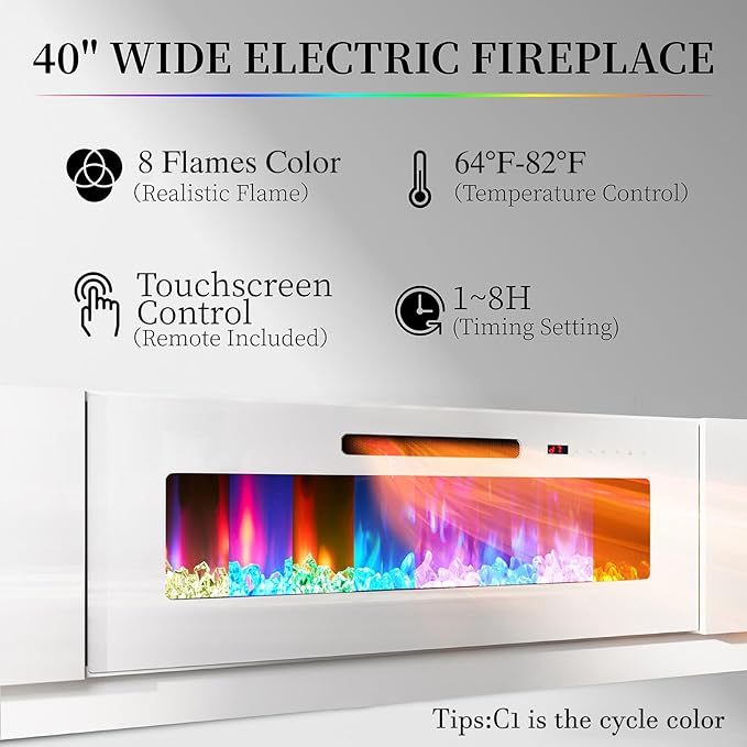 AMERLIFE Fireplace TV Stand - Image 2