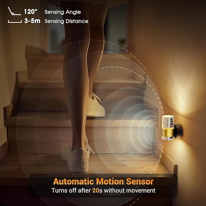 JandCase Motion Sensor Night Light, Wireless Rechargeable Night Light Wall - Image 4