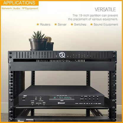 RIVECO 2 PCS 1U Server Rack Shelf 19” Rack-Mount Trays 16 Inches Vented - Image 5