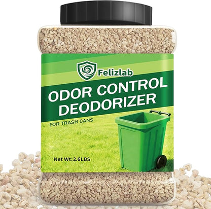 Outdoor Trash Can Deodorizer 2.6 lbs, Long-Lasting Odor Eliminator & Moisture by Felizlab