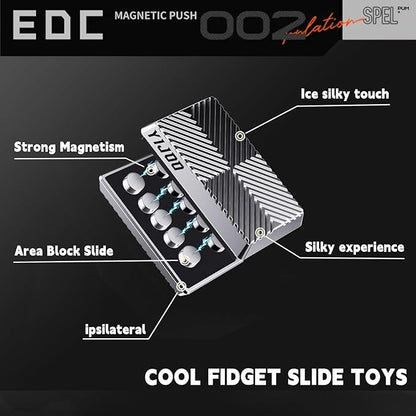 Fidget Slider, Metal Fidget Toy Adults-Smooth Operation - Image 2