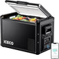 ICECO VL45 ProS Portable Refrigerator, Dual USB & DC 12/24V, AC 110-240V by ICECO