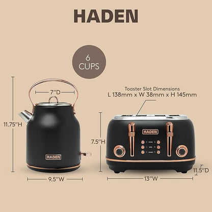 Haden Heritage 4 Slice Wide Slot Stainless Steel Toaster Bundled - Image 5