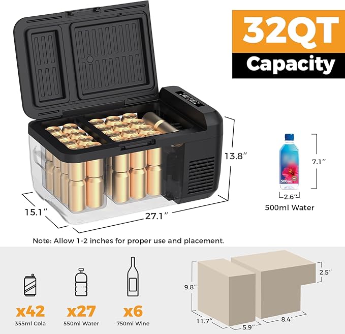 Setpower RF30 Electric Cooler 12V Car Refrigerator - Image 3