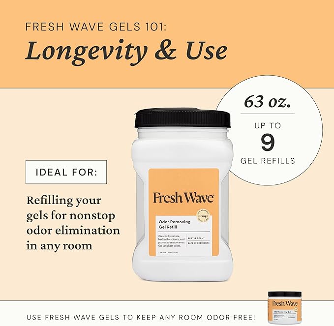 Fresh Wave Orange Odor Removing Gel Refill, 63 oz - Image 5