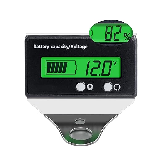 Battery Monitor with Bracket DC 12V 24V 36V 48V 60V 72V 84V Car Motorcycle Golf by DFCROMI