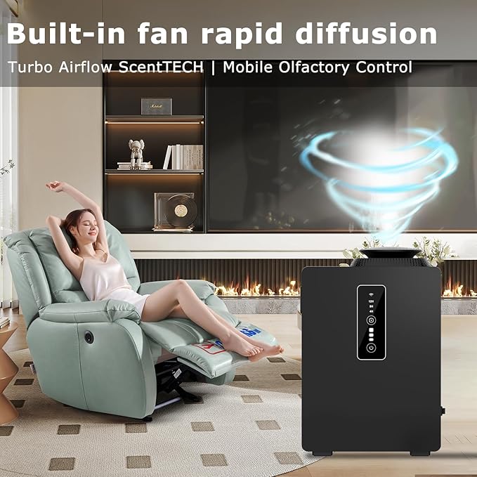 2026 Upgraded 1000ML HVAC Scent Diffuser Machine Kit, Includes 2 Premium Oils - Image 7