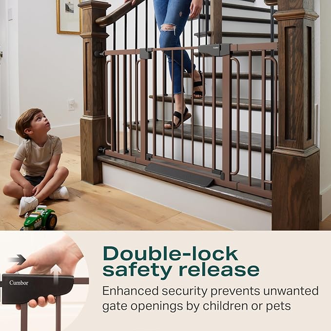 Cumbor 29.7-57" Extra Wide Baby Gate - Image 3