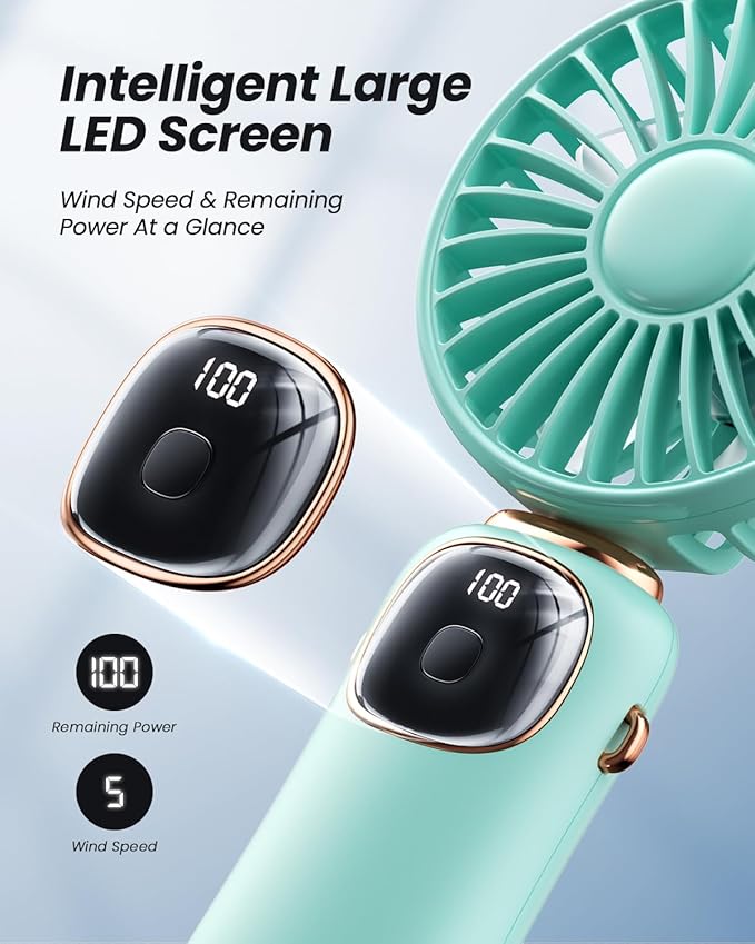 coldSky Portable Handheld Fan, 4000mAh Battery Operated Fan - Image 3