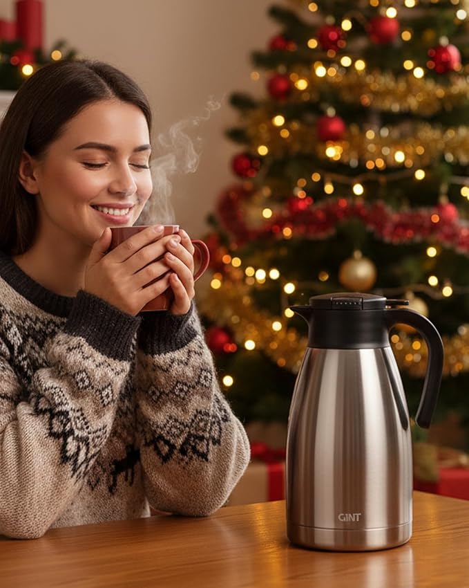 GiNT 74Oz Thermal Coffee Carafe, Insulated Stainless Steel Coffee Carafes - Image 2