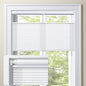 MiLin No Tools Top Down Bottom Up Cellular Shades Cordless No Drill Blinds for Windows Shades for Home Indoor Blinds and Shades - Light Filtering White 34 1/2" W x 64" H