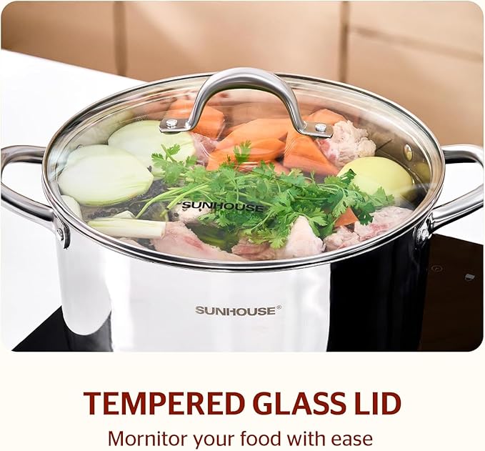 SUNHOUSE Stainless Steel Stock Pot - Image 7