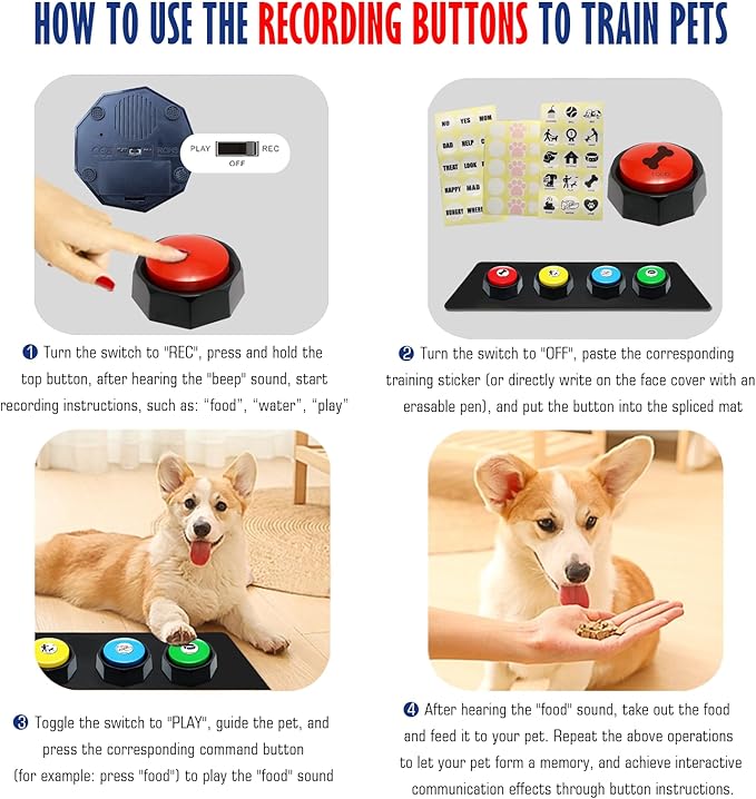 ANLIKY Recordable Buttons, Dog Buttons - Image 4