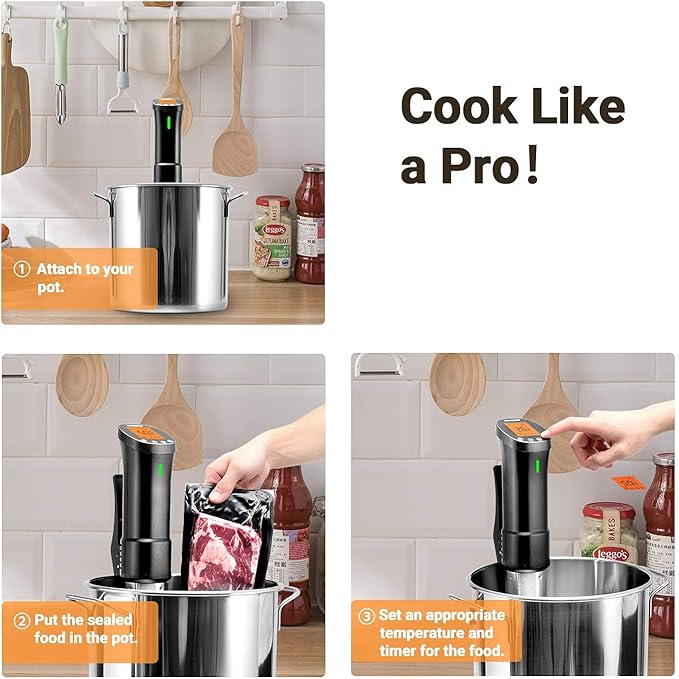 INKBIRD Wifi Sous Vide Cooker, 1000W Sous Vide Machine, Remote Control - Image 3