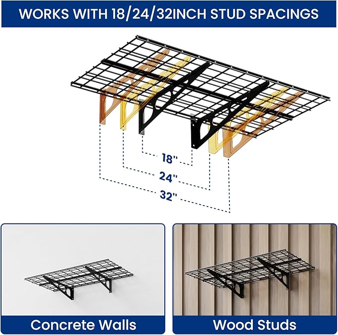 FLEXIMOUNTS 2-Pack 2x4ft Garage Shelving - Image 4