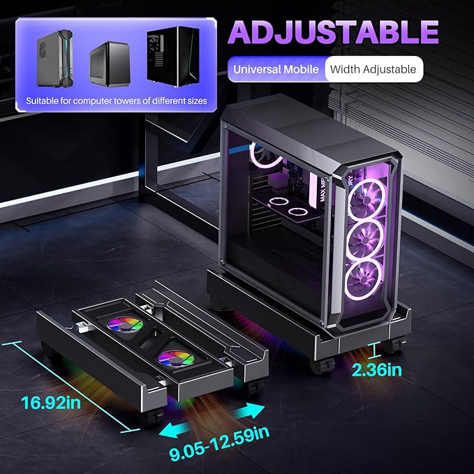 Adjustable Computer Tower Stand - Image 2