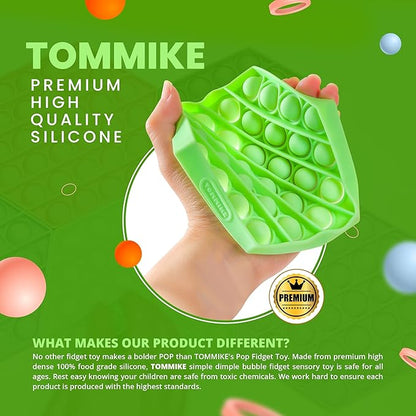 TOMMIKE Hexagon Push Pop Fidget Toy Bubble Sensory - Image 3