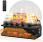 21" Freestanding Electric Fireplace Log Set by Electactic