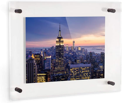 ArtToFrames 14x16 Inch Double Panel Floating Acrylic Picture Frame comes - Image 2