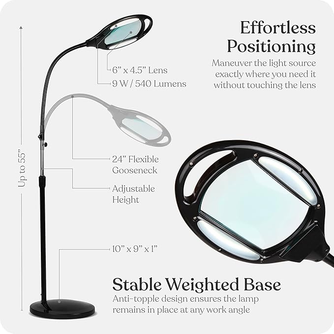 Brightech LightView Pro Magnifying Floor Lamp - Image 5