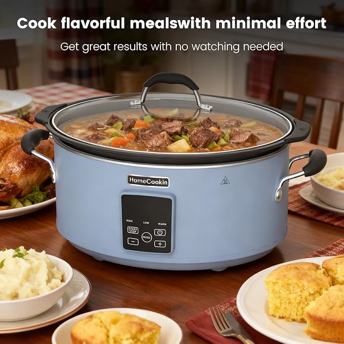 HOMECOOKIN Slow Cooker, Extra Large 10 Quart Digital Programmable Slow Cookers - Image 8