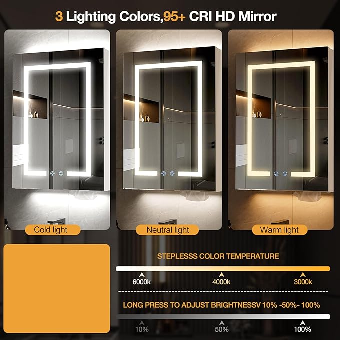 18"x24" Bathroom Medicine Cabinet - Image 3