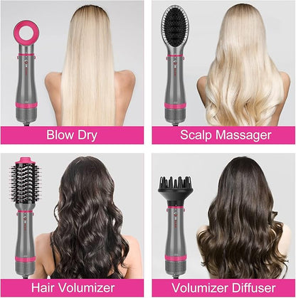 IG INGLAM 4 in 1 Blowout Brush, Negative Ion Detachable Hair Dryer & Styler - Image 2