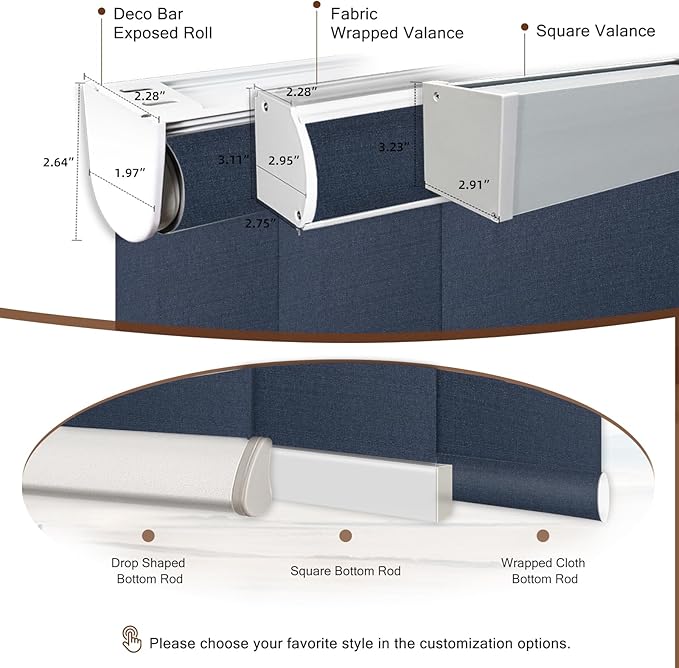 Motorized Roller Shade: Blackout, Electric Blinds, Compatible - Image 6